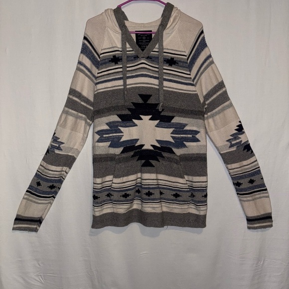 American Eagle Outfitters Sweaters - American Eagle Aztec Patterned Gray and Cream Women's Sweater
